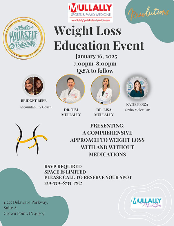 Announcement and Events at Mullally MedSpa in Crown Point, IN