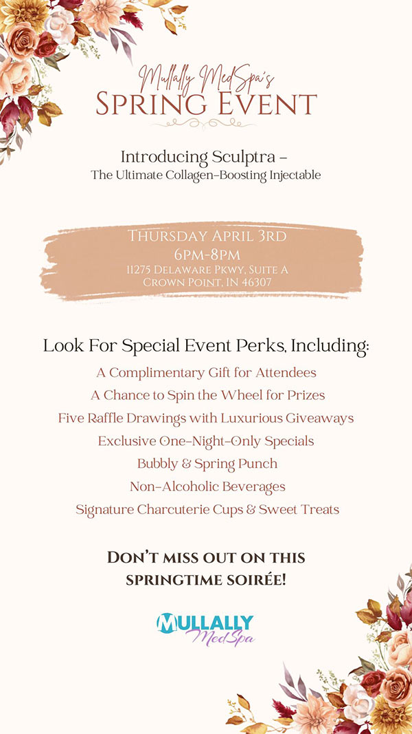 Mullally MedSpa Spring Event in Crown Point IN