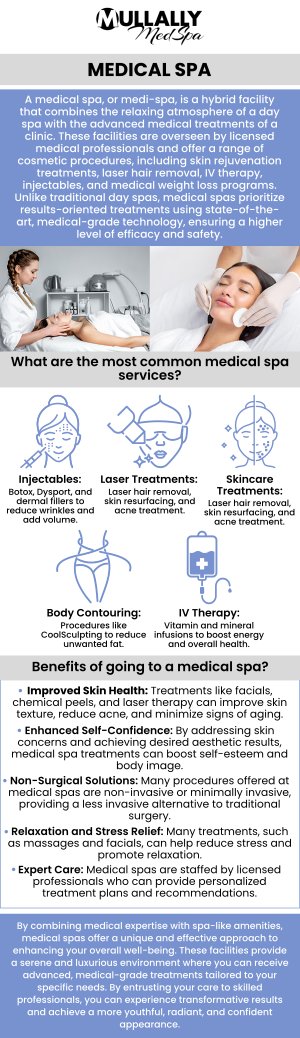 Here at Mullally MedSpa, our team of amazing medical spa specialists provides our clients with high-end aesthetic treatments. We offer everything from anti-aging treatments to laser hair removal and more! Our spa professionals have the medical experience and passion for beauty needed to provide you with an incredible level of care. For more information on medical spa treatments at Mullally Spa, contact us today or book an appointment online. We are conveniently located at 11275 Delaware Pkwy Suite C, Crown Point, IN 46307. Here at Mullally MedSpa, our team of amazing medical spa specialists provides our clients with high-end aesthetic treatments. We offer everything from anti-aging treatments to laser hair removal and more! Our spa professionals have the medical experience and passion for beauty needed to provide you with an incredible level of care. For more information on medical spa treatments at Mullally Spa, contact us today or book an appointment online. We are conveniently located at 11275 Delaware Pkwy Suite C, Crown Point, IN 46307.