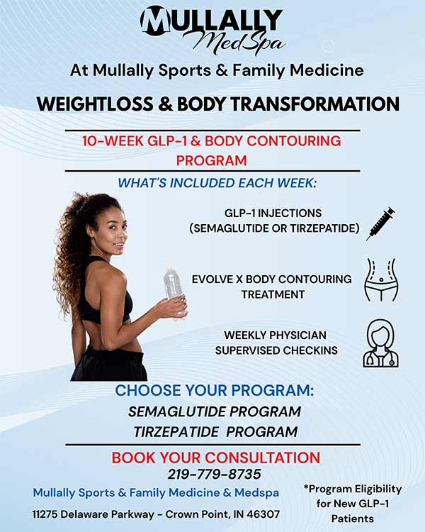 Weight Loss and Body Transformation at Mullally MedSpa in Crown Point, IN Weight Loss and Body Transformation at Mullally MedSpa in Crown Point, IN