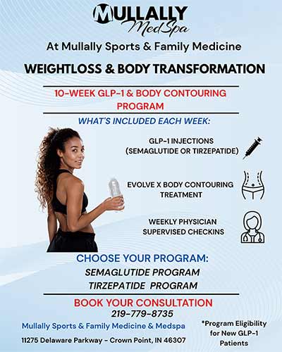 Weight Loss and Body Transformation at Mullally MedSpa in Crown Point, IN Weight Loss and Body Transformation at Mullally MedSpa in Crown Point, IN